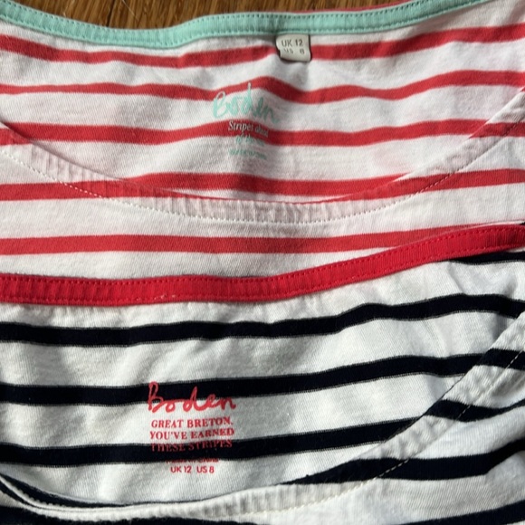 Set of 2 Boden Long Sleeve Cotton Tops Tees - Picture 3 of 15